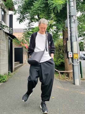 「ROBES&CONFECTIONS（ローブスコンフェクションズ）のアイテム（ブルゾン）」を使った、MKさん（メンズ・175cm）の夏コーディネート