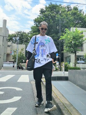 「VERYNERD（ベリーナード）のアイテム」を使った、MKさん（メンズ・175cm）の夏コーディネート