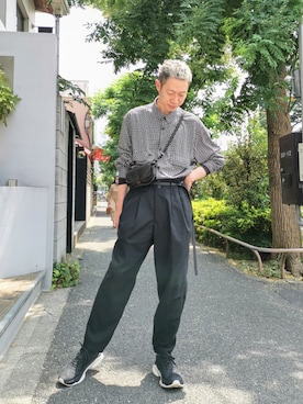 「Rawtus（ロータス）のアイテム」を使った、MKさん（メンズ・175cm）の夏コーディネート