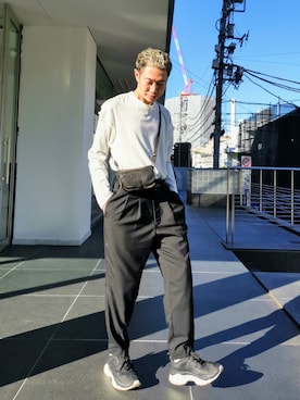 「ファッションの力を信じよう」｜「アイテム（ショルダーバッグ）」を使った、MKさん（メンズ・175cm）の夏コーディネート