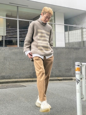 「ROYAL FLASH（ロイヤルフラッシュ）のアイテム」を使った、MKさん（メンズ・175cm）の秋コーディネート