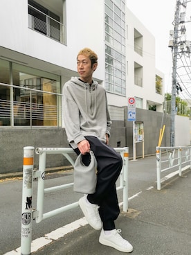 「アイテム（ハンドバッグ）」を使った、MKさん（メンズ・175cm）の秋コーディネート