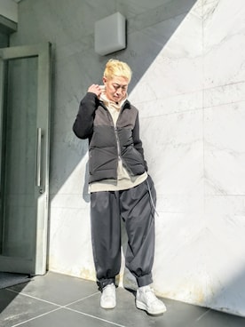 「EMMETI（エンメティ）のアイテム」を使った、MKさん（メンズ・175cm）の冬コーディネート