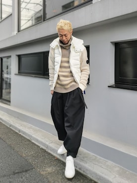 「g-stage（ジーステージ）のアイテム」を使った、MKさん（メンズ・175cm）の冬コーディネート