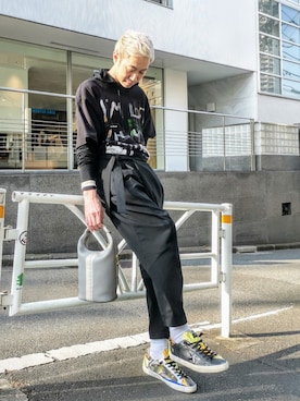 「アイテム（ハンドバッグ）」を使った、MKさん（メンズ・175cm）の冬コーディネート