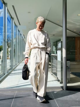 「アイテム（ハンドバッグ）」を使った、MKさん（メンズ・175cm）の冬コーディネート