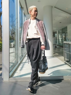 「OKERU（オケル）のアイテム」を使った、MKさん（メンズ・175cm）の冬コーディネート