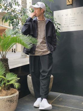 「W6YZ（ウィズ）のアイテム」を使った、MKさん（メンズ・175cm）の春コーディネート