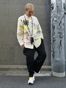 「ajew（エジュー）のアイテム」を使った、MKさん（メンズ・175cm）の春コーディネート