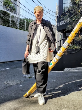 「HERNO（ヘルノ）のアイテム」を使った、MKさん（メンズ・175cm）の春コーディネート