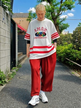 「ROYAL FLASH（ロイヤルフラッシュ）のアイテム」を使った、MKさん（メンズ・175cm）の春コーディネート