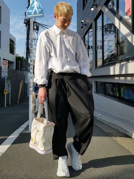 「E.TAUTZ（イートウツ）のアイテム」を使った、MKさん（メンズ・175cm）の夏コーディネート