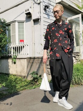 「アイテム（ハンドバッグ）」を使った、MKさん（メンズ・175cm）の夏コーディネート