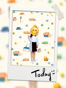 「ONLY（オンリー）のアイテム（スカート）」を使った、紗都美さん（レディース・163cm）の春コーディネート