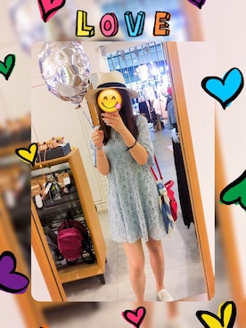「PULL&BEAR（プルアンドベア）のアイテム（帽子）」を使った、紗都美さん（レディース・163cm）の春コーディネート