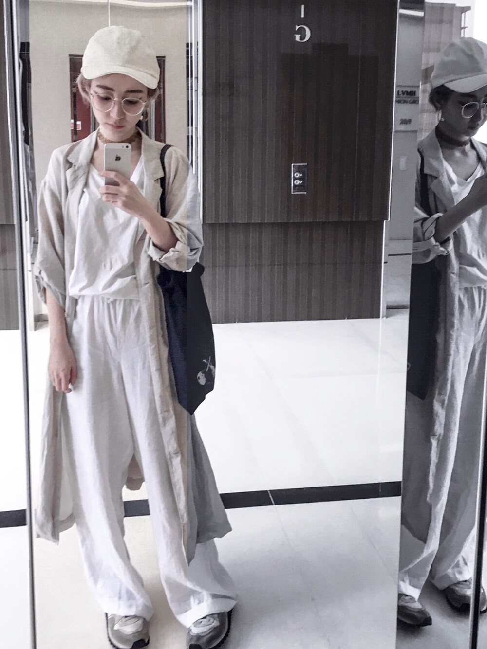 「大人カジュアル、春色、白、ootd、通勤コーデ」｜「UNIQLOのアイテム（ドレス、ベージュ系）」を使った、maness.kmyさん（レディース・154cm）の春コーディネートの1枚目の写真