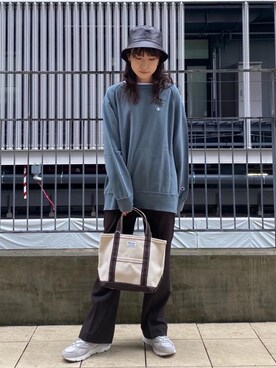 「NEW BALANCE（ニューバランス）の<New Balance (ニューバランス)>ML408 スニーカー（スニーカー、グレー系）」を使った、hori_nさん（レディース・164cm）の秋コーディネート