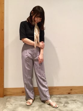 「coen（コーエン）のアイテム（財布/小物）」を使った、coen ありちゃんさん（レディース・157cm）の夏コーディネート