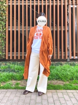 「SonnyLabel」｜「アイテム（ローファー）」を使った、ASUKAさん（レディース・158cm）の春コーディネート
