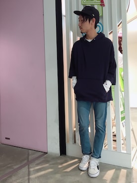 黒坂学さん（メンズ・171cm）の春コーディネート