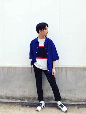 黒坂学さん(メンズ・171cm)の春コーディネート