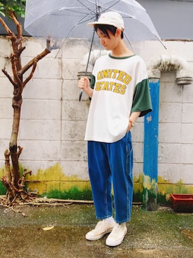 黒坂学さん(メンズ・171cm)の夏コーディネート