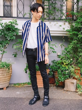 黒坂学さん（メンズ・171cm）の夏コーディネート