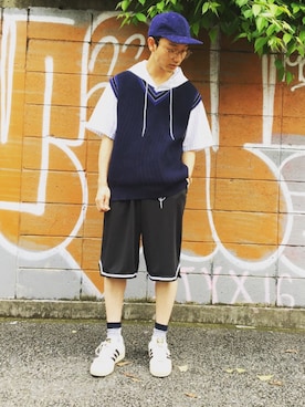 黒坂学さん(メンズ・171cm)の夏コーディネート