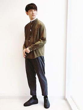 「WEGO（ウィゴー）のアイテム（ネックレス）」を使った、黒坂学さん（メンズ・171cm）の秋コーディネート