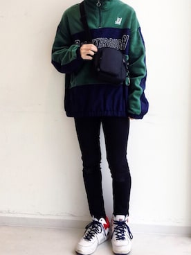 「WEGO（ウィゴー）のアイテム（ブルゾン）」を使った、黒坂学さん（メンズ・171cm）の秋コーディネート