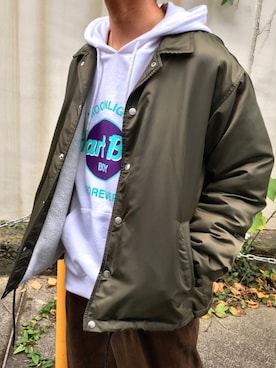 「WEGO（ウィゴー）のアイテム（ブルゾン）」を使った、黒坂学さん（メンズ・171cm）の冬コーディネート