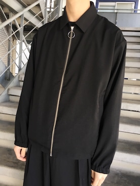 「WEGO（ウィゴー）のアイテム（ブルゾン）」を使った、黒坂学さん（メンズ・171cm）の冬コーディネート