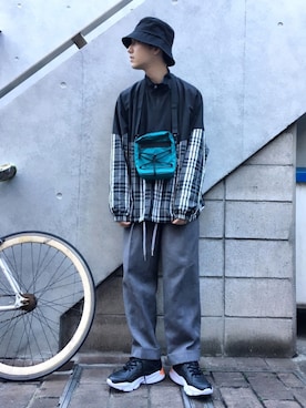 「WEGO（ウィゴー）のアイテム（ブルゾン）」を使った、黒坂学さん（メンズ・171cm）の冬コーディネート