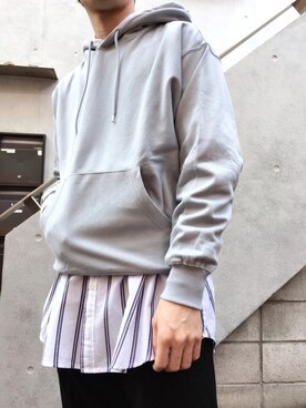 「レイヤードstyle」｜黒坂学さん（メンズ・171cm）の春コーディネート