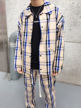 「WEGO（ウィゴー）のアイテム（ブルゾン）」を使った、黒坂学さん（メンズ・171cm）の春コーディネート