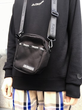 「Kappa（カッパ）のアイテム」を使った、黒坂学さん（メンズ・171cm）の春コーディネート