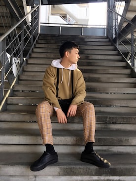 黒坂学さん（メンズ・171cm）の春コーディネート