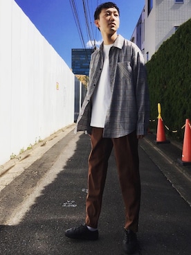 黒坂学さん（メンズ・171cm）の春コーディネート