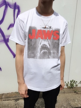 「WEGO（ウィゴー）のアイテム（Tシャツ/カットソー）」を使った、黒坂学さん（メンズ・171cm）の春コーディネート