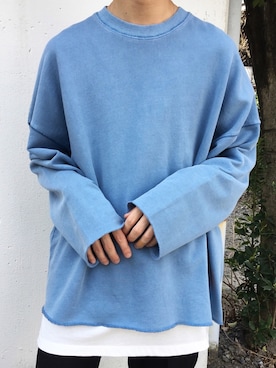 「アイテム（タンクトップ）」を使った、黒坂学さん（メンズ・171cm・20代）の春コーディネート