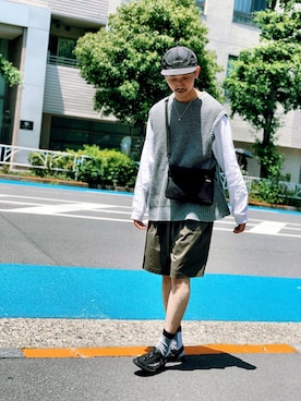 黒坂学さん（メンズ・170cm）の夏コーディネート