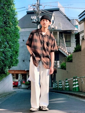 黒坂学さん(メンズ・170cm)の夏コーディネート