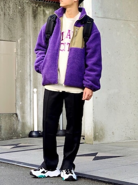 「アイテム（スウェット、その他）」を使った、黒坂学さん（メンズ・171cm）の秋コーディネート