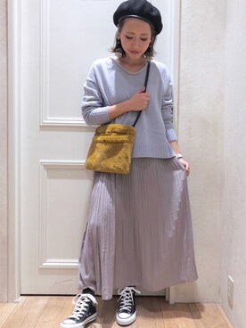 「アイテム（ピアス（両耳用））」を使った、NAOKO.sさん（レディース・158cm・30代）の冬コーディネート