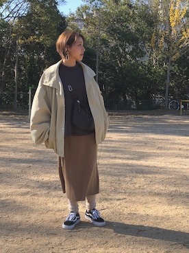 「アイテム（ブルゾン）」を使った、NAOKO.sさん（レディース・158cm・30代）の秋コーディネート