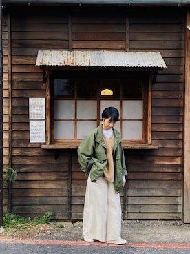 「アイテム（トレンチコート）」を使った、ishoyunweiさん（レディース・159cm・20代）の秋コーディネート