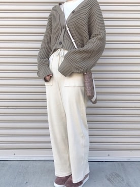 「nougatine（ヌガティーヌ）のアイテム（ジャケット/アウター）」を使った、annaさん（レディース・156cm）の春コーディネート