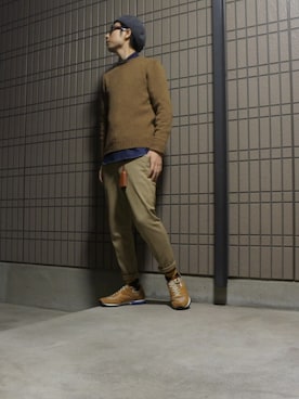 「A.P.C.（アーペーセー）のアイテム（キーケース/キーアクセサリー）」を使った、BT4.0さん（メンズ・172cm）の冬コーディネート