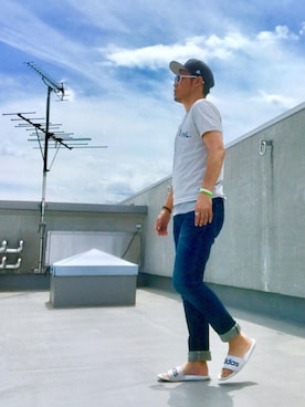 「MOERY（モエリー）のアイテム」を使った、HIROさん（メンズ・174cm）の夏コーディネート