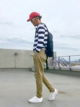 「Moery Sport（モエリースポーツ）のアイテム」を使った、HIROさん（メンズ・174cm）の秋コーディネート